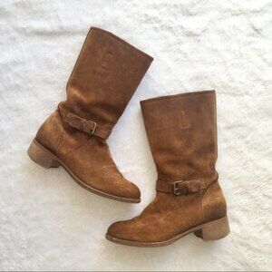 J. CREW RYDER SUEDE BUCKLE‎ BOOTS